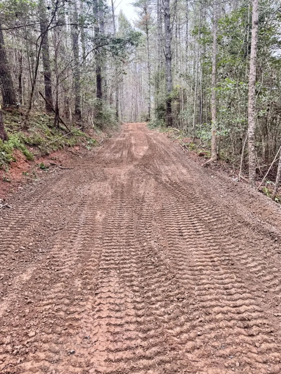 Graded Dirt Road Uphill — Platinum Construction & Crane
